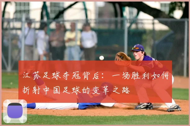 江苏足球夺冠背后：一场胜利如何折射中国足球的变革之路